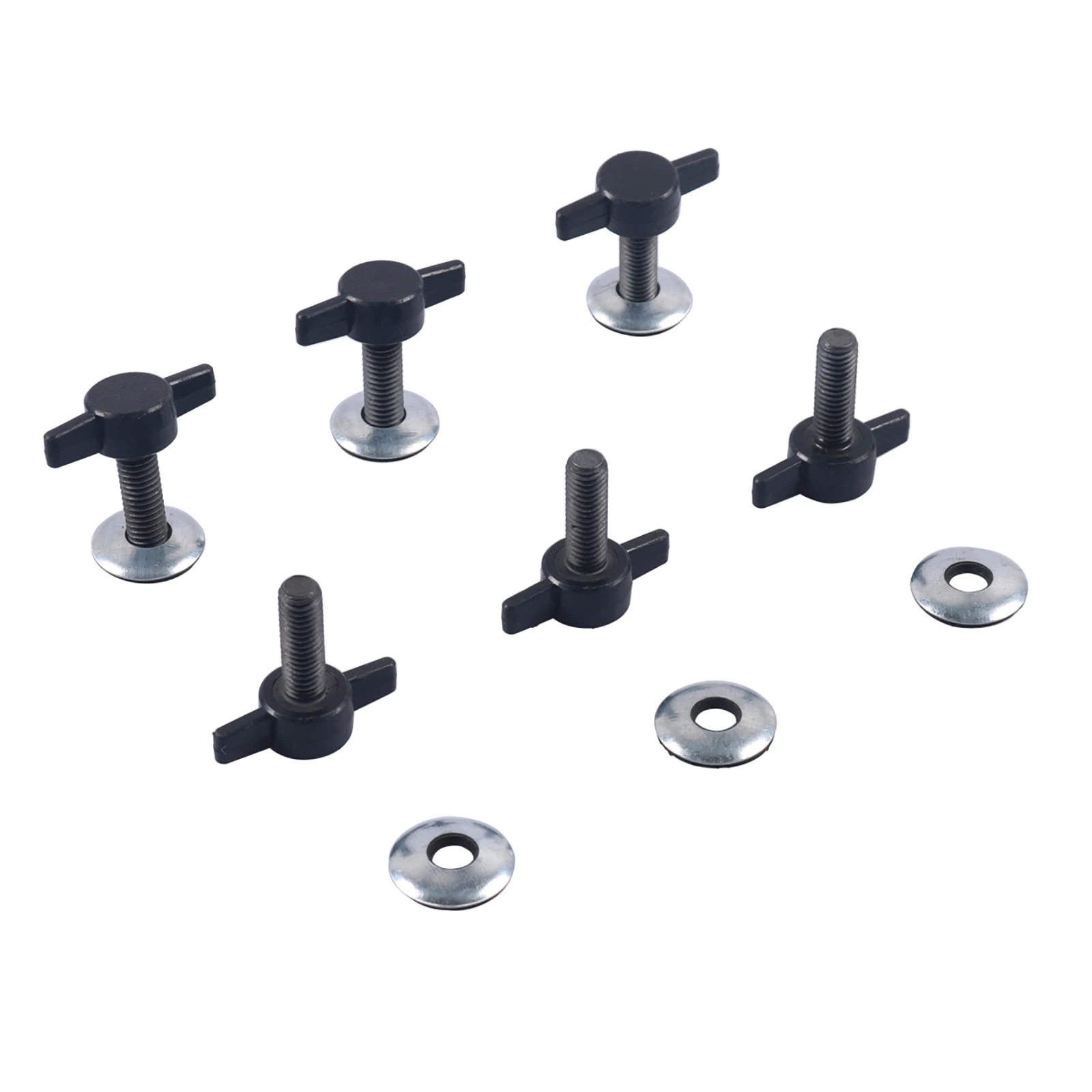 

6Pc/Set Nylon Carbon Steel Auto Quick Remove Hard Top Fasteners Nuts & Bolts Kit 8mm For Jeep Wrangler 2007-2018 Car Accessories