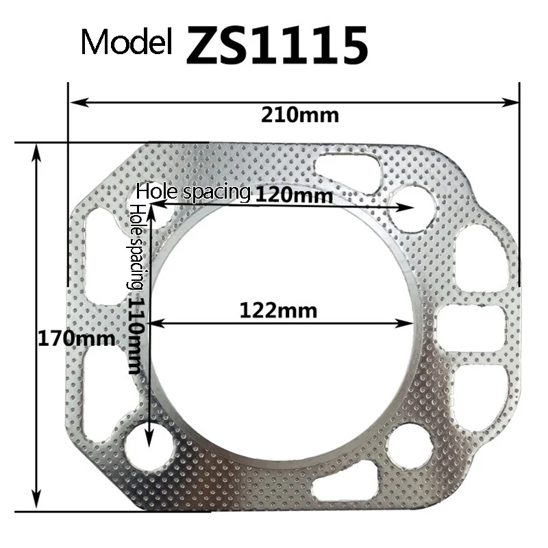 Cylinder Head Gaskets  For Changchai  Model S195 ZS1100 ZS1105 ZS1110 ZS1115 4 Stroke Water Cool Diesel Engine replacement part