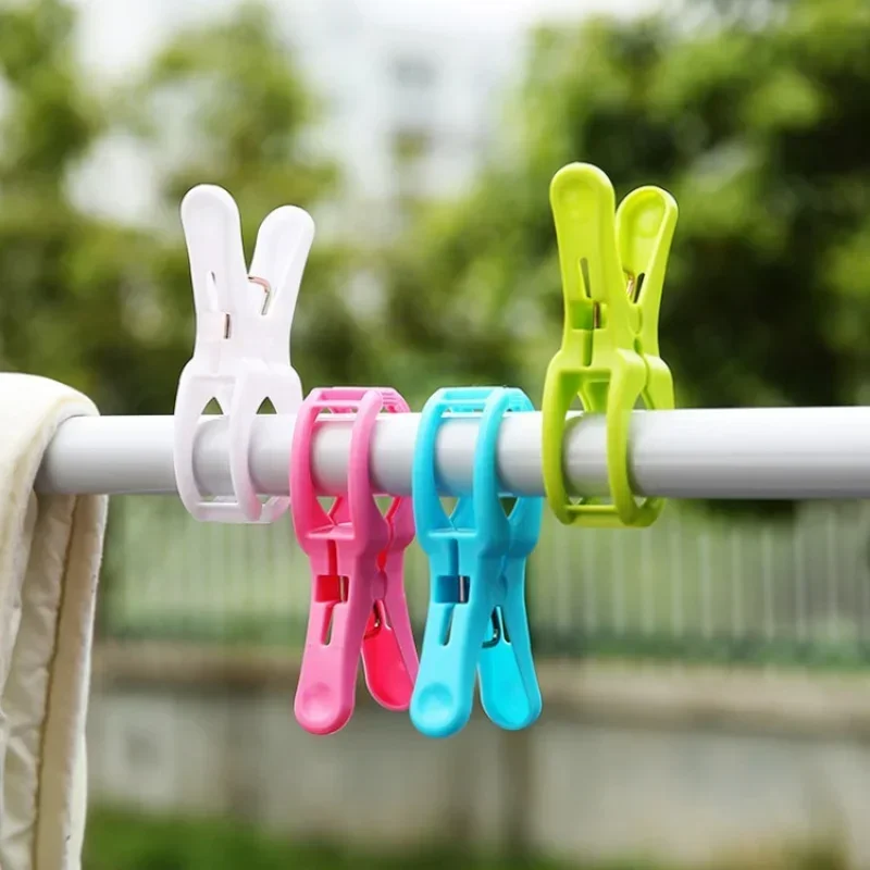 5Pcs/Set Beach Towel Clips Plastic Quilt Pegs for Laundry Sunbed Lounger Clothes Pegs Home Bathroom Organization