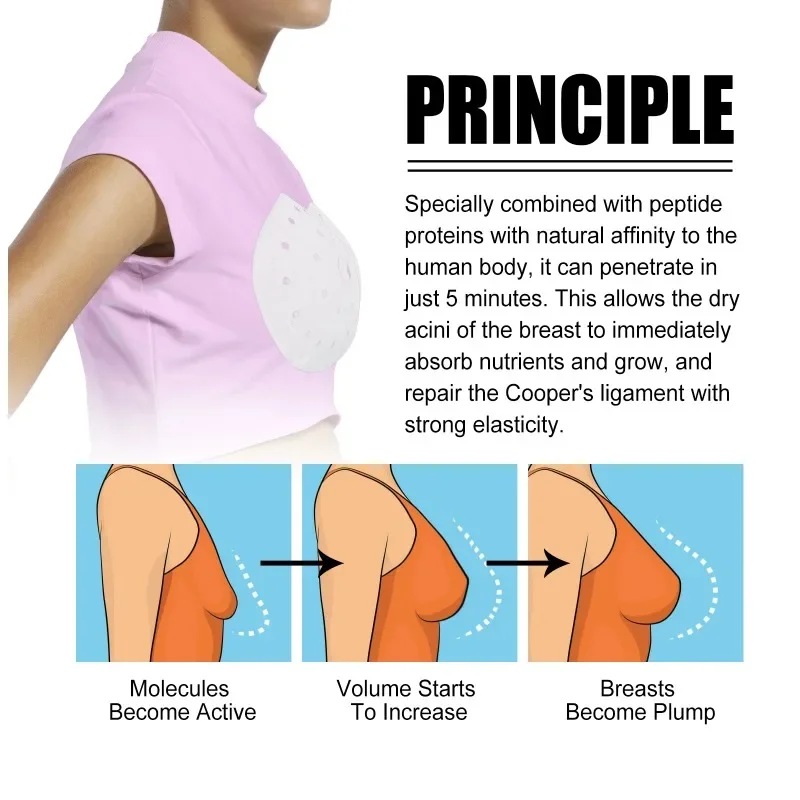 Heallor ナチュラル胸強化パッチ高度なフォーミュラホルモンを促進バストサイズ増加おっぱい胸引き締めバストリフト