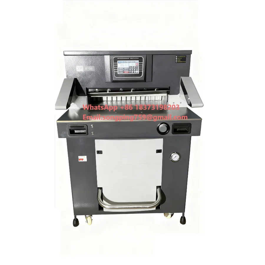 RC-6708XP 67cm Hydraulic Programmable Paper Cutter Book Trimming Machine
