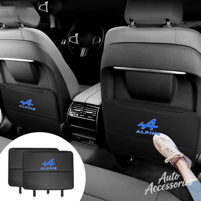 

Car Seat Backrest Anti-kick Pad Seat Back Protection Cover For Alpine A110 R A290 A390 Auto Styling Interior Decor Accessories