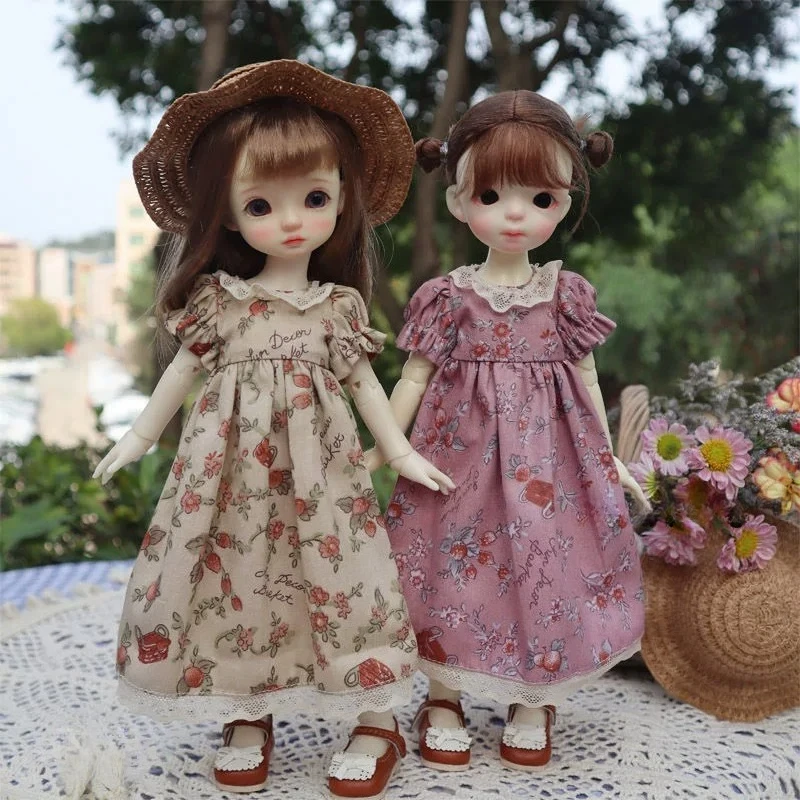 1/6 Maßstab BJD Kleidungsmodell im amerikanischen Retro-Landhausstil für 30cm BJD Azone Ob22/24 Blythe Actionfiguren Deko
