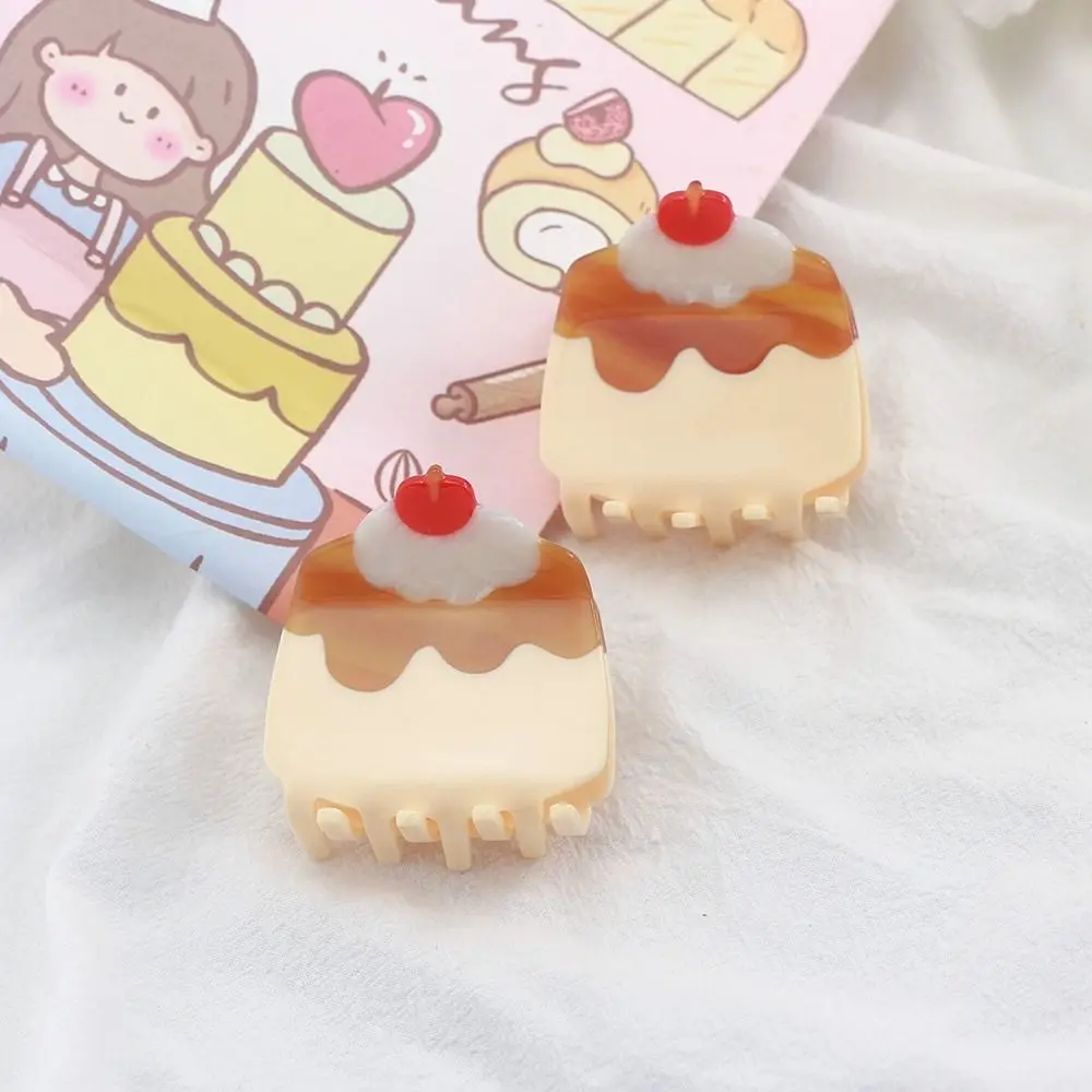 Unique Sushi Cake Acetic Acid Hair Claw Cherry Cartoon Fruits Hair Clip Headdress All-match Simulation Food Shark Clip Daily