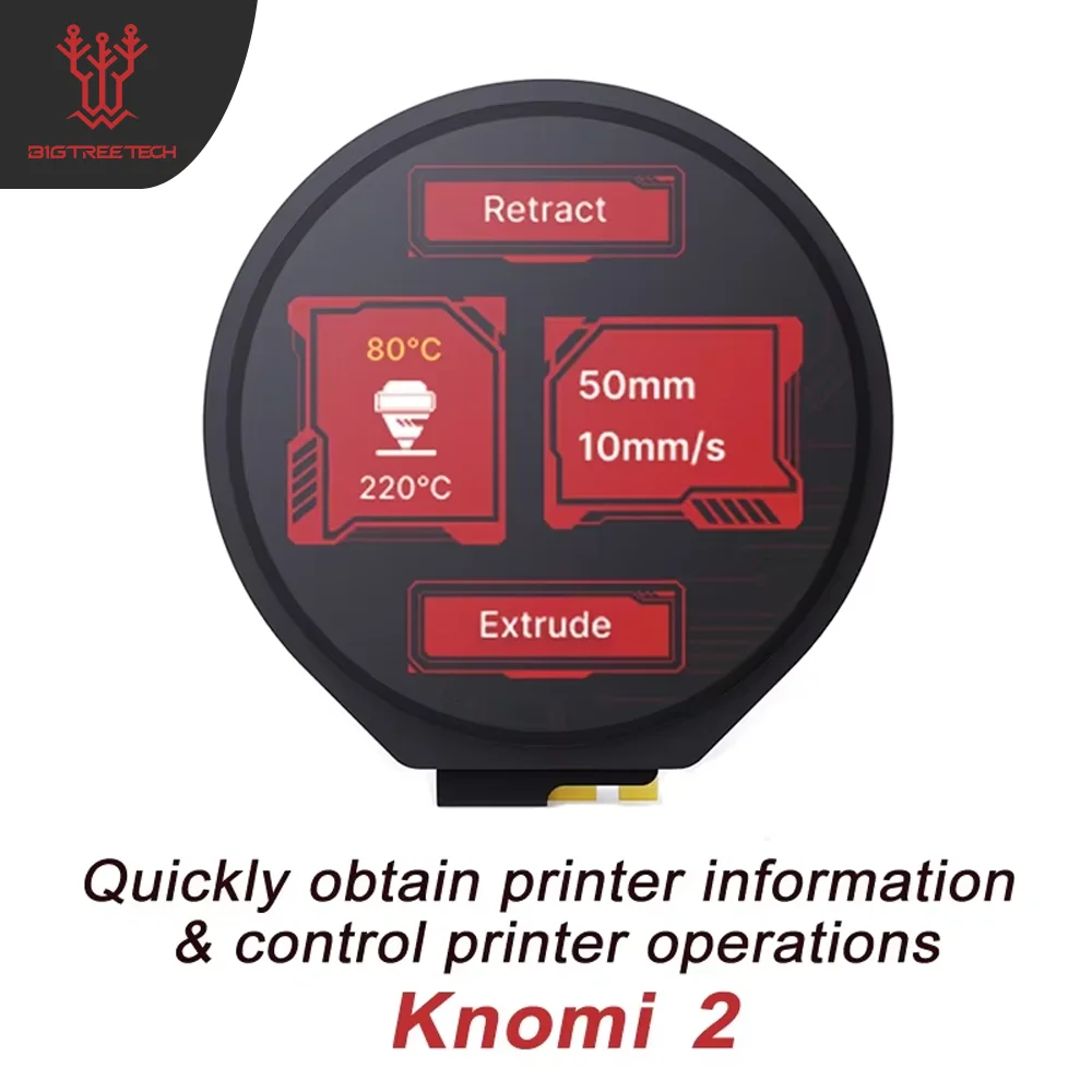 

BIGTREETECH KNOMI 2 для Klipper Voron Stealthburner 3D-принтер экран DIY детали с открытым исходным кодом не для A1/P1/X1