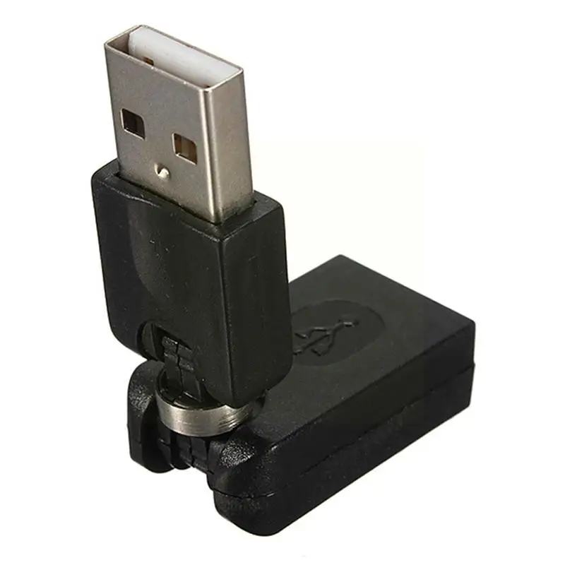 New USB 2.0 Male To USB Female 360 Degree Rotation Angle Extension cable Adapter Hot new