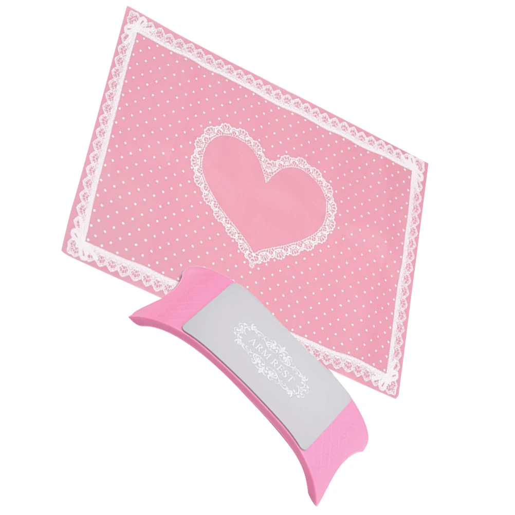 

1Pcs Hand Pillow for Nail Art Salon Premium Silicone Foldable Manicure Mat Comfortable Hand Support Pad Washable Pink