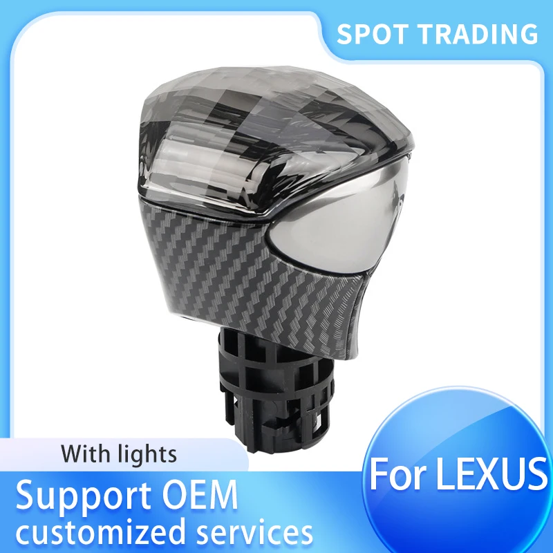 Crystal Gear Shift Knob for Lexus 18-22 ES UX 22-23 570 crystal LED illuminated rotary shift handball car modification parts, ro