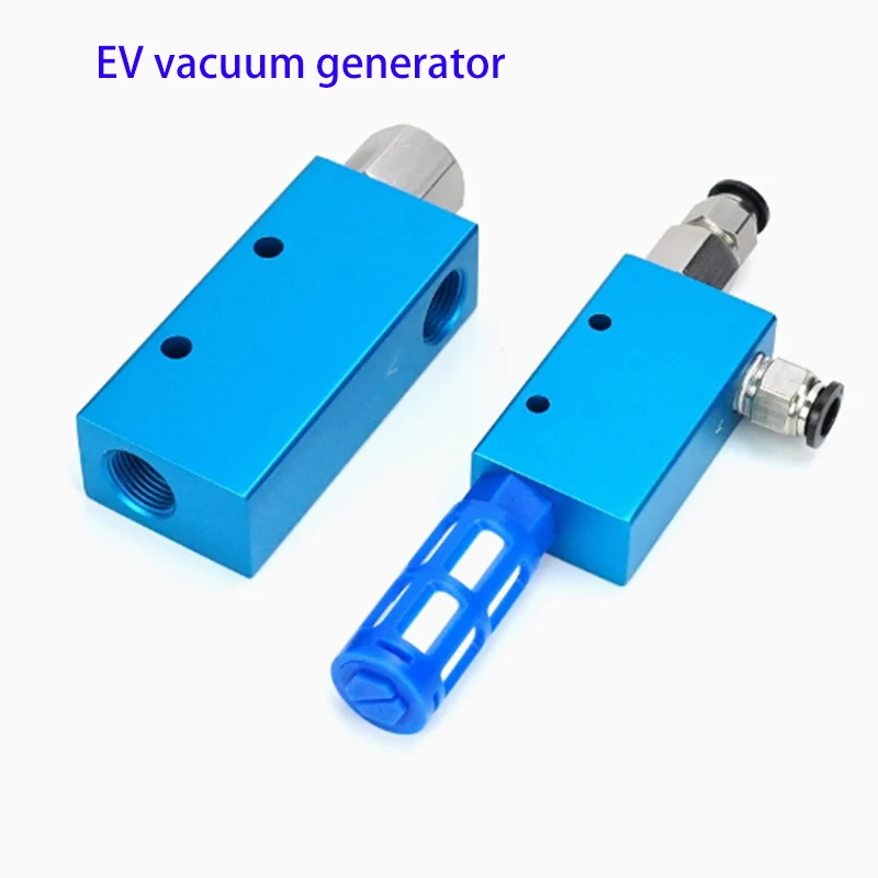 EV Series Pneumatic High Suction Vacuum Generator Set - EV-10HS EV-15HS EV-20HS EV-25 EV-30HSCK for Industrial Vacuum Systems