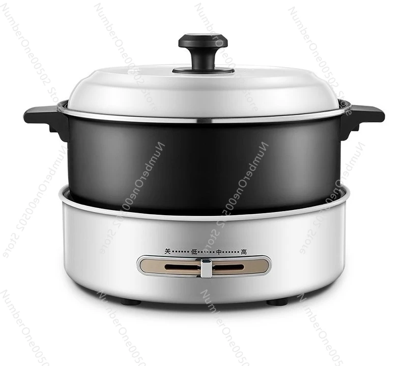 

Бытовая многофункциональная разделенная электрическая кастрюля, двухсторонний контроль температуры, подходит для домашней вечеринки, приготовления пищи