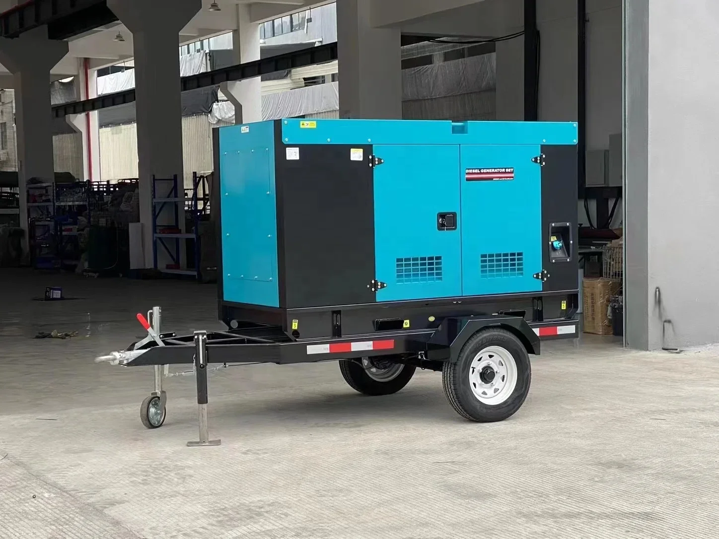 China Mobile Power Silent Mobile diese Generator with Trailer