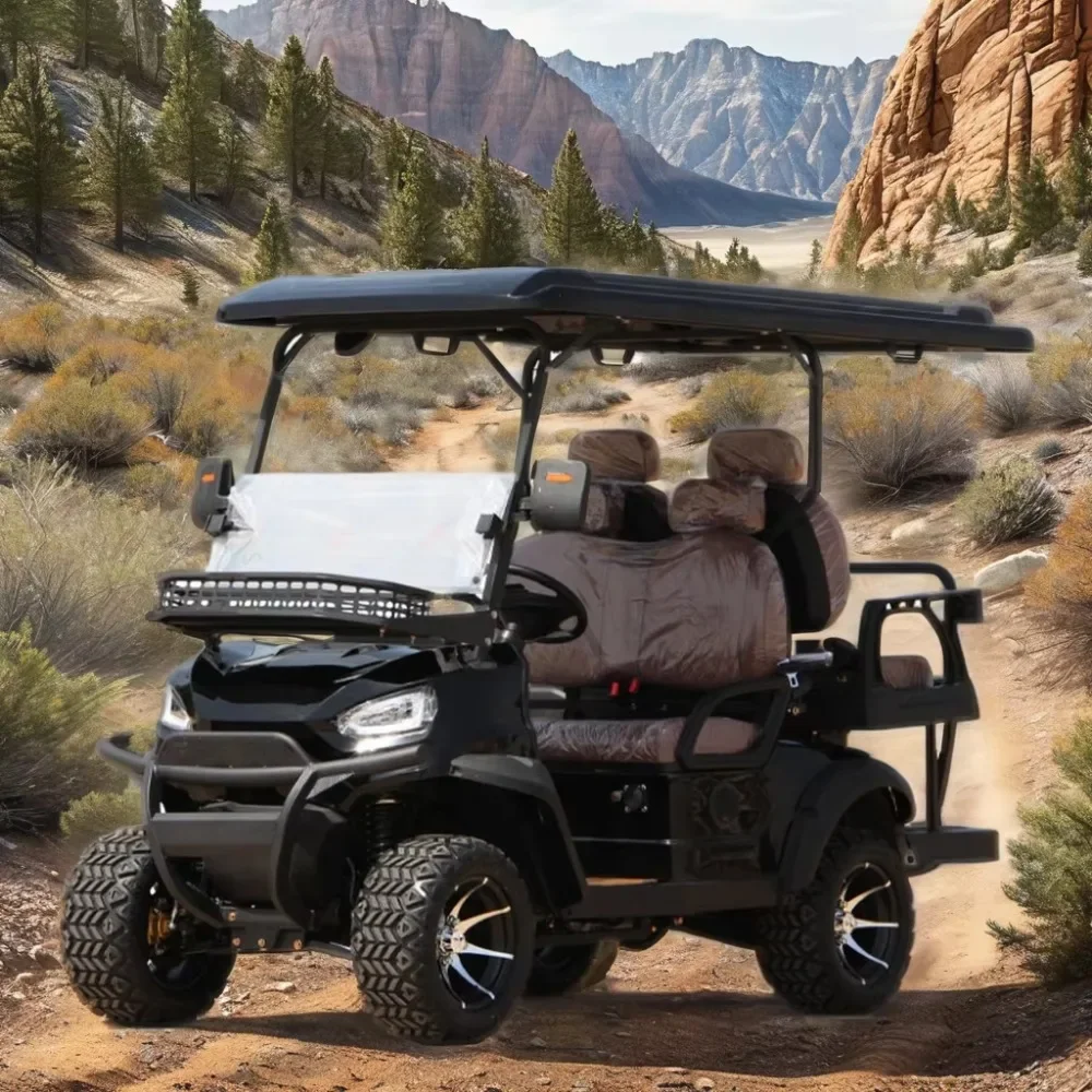 

Manufacturer's Vintage 48v-72v Electric Golf Buggy 2-6 Seater Curtis Controller EEC DOT Certified 5kw Motor Aluminium