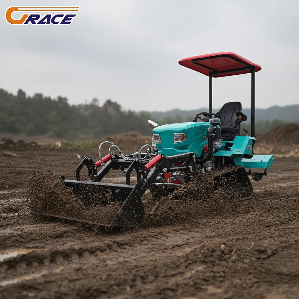 Customize High Horsepower Tractor With Harvester Attachment For Crop Harvest