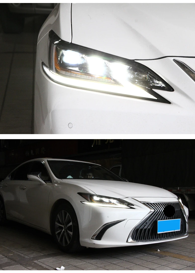 LED Headlight assembly For Lexus ES DRL daytime running light turn signal lamp Car accessories