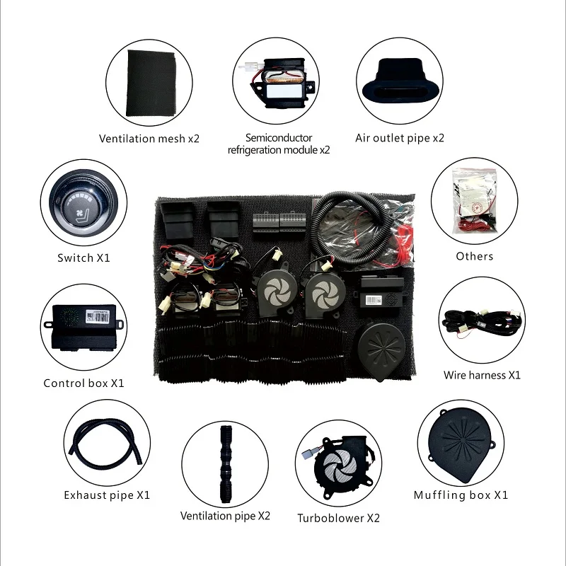 

Custom Car Semiconductor Type Seat Cooler And Ventilation System