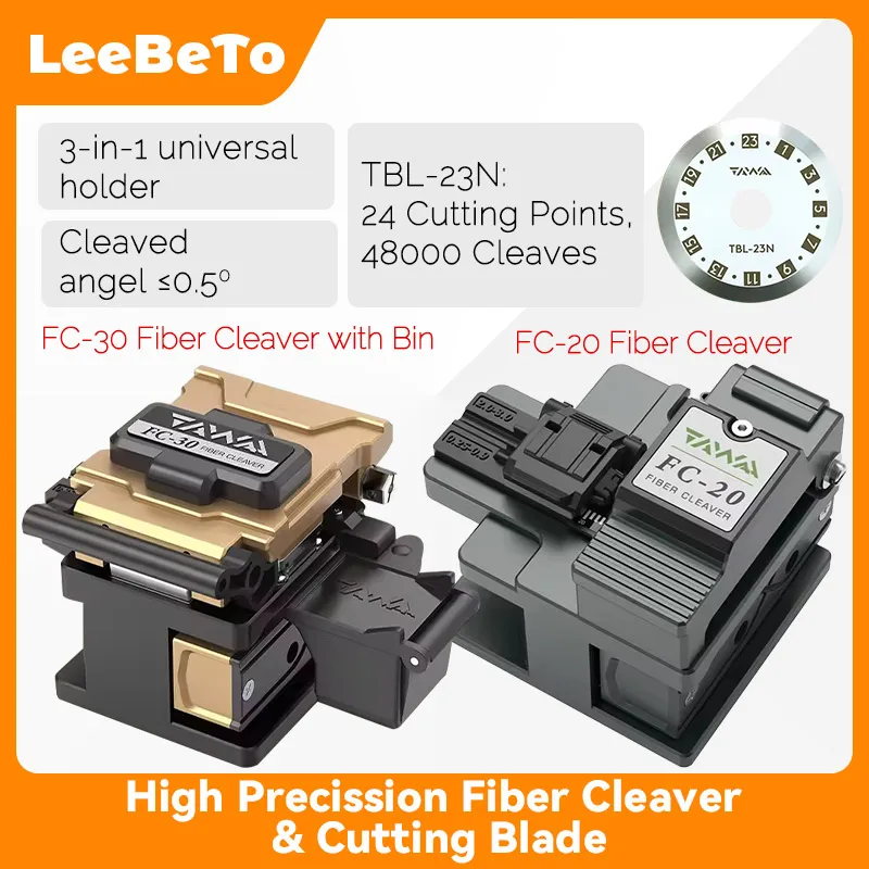 

TAWAA FC-30/20 Скалыватель оптического волокна Универсальный держатель 3-в-1 Нож для резки оптического волокна Скалыватель волокна
