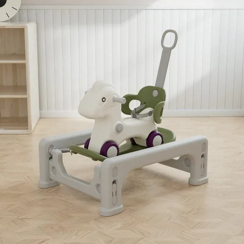 New Customizable Children Unicorn Chair Unpowered Christmas 3 In 1 Baby Plastic Kids Rocking Horse Ride On Toy Animals