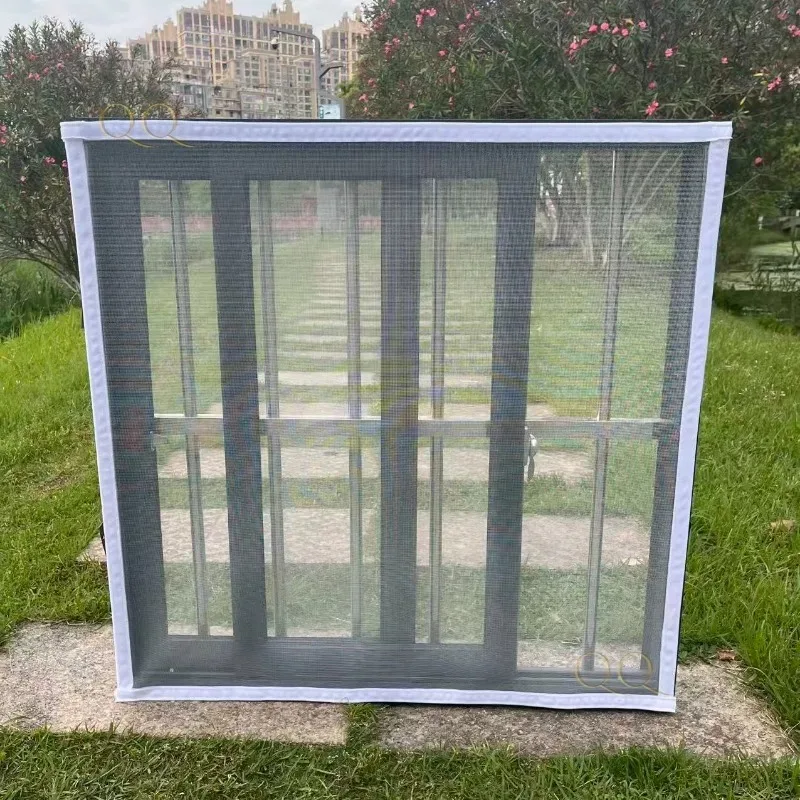 Brand New White Durable Invisible Design, Unobstructed, Customizable Size, Mosquito Screen Window, Customizable Size