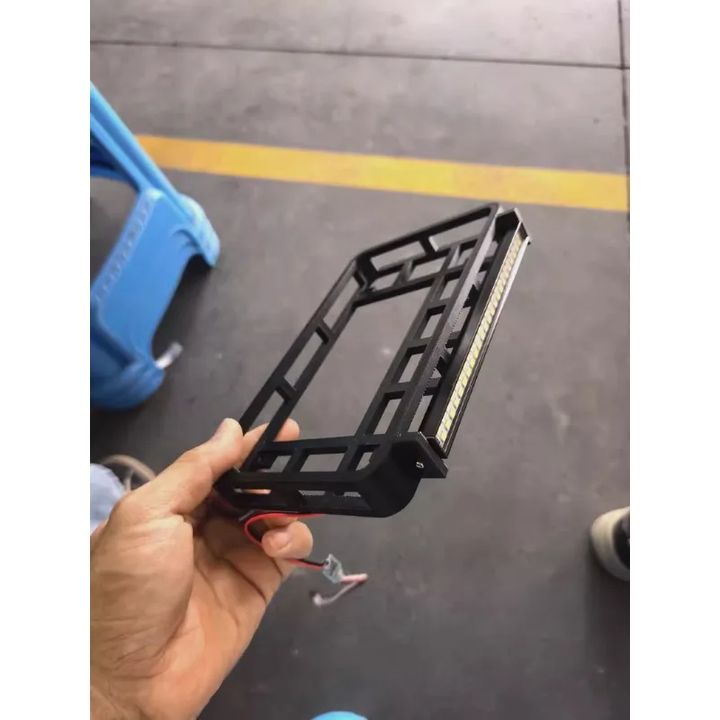 For 1/8 Scale Model CROSSRC EMO X6 XL3 RC Rock Crawler Roof Rack with LED Strip Lights Upgrade Kit for Damage-Free Installation