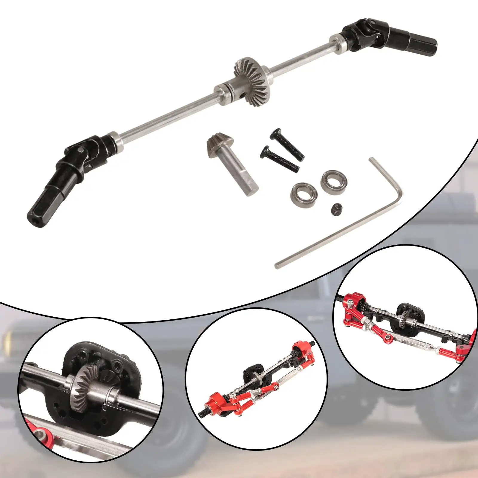 RC Car Crawler Metal Axle Gear Front Bridge Shaft Steering Cup for MN78 MN82 MN99S 1 12 Car Upgrade