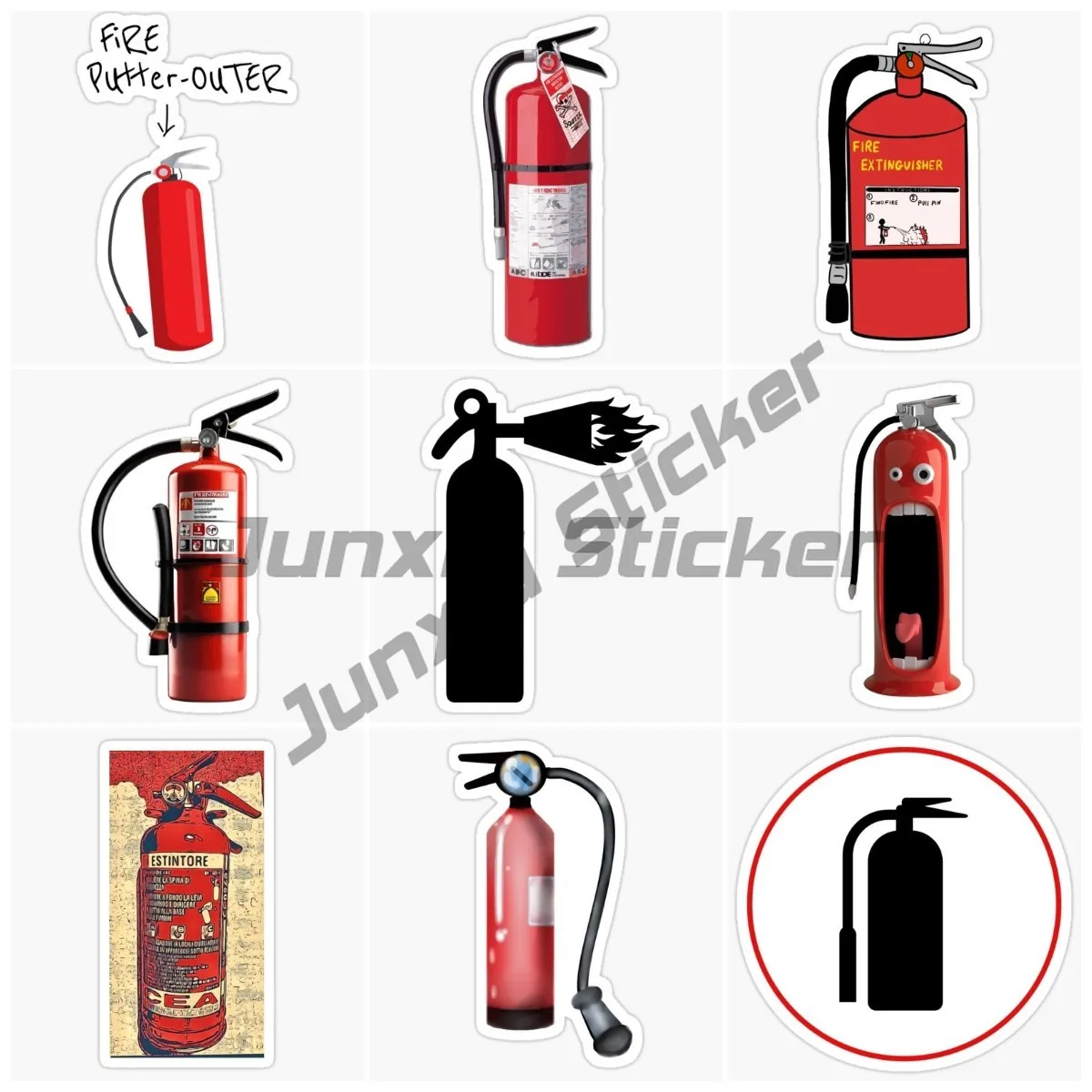 

Fire Extinguisher Bottle Sign Car Stickers and Decals Motorcycle Car Styling Corridor, Basement, Public Area