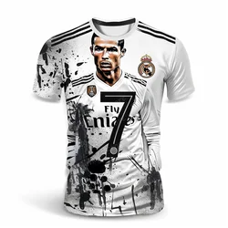 New Summer Men T-shirts Cristiano Ronaldo Football Jersey No.7 Quick Drying Women Men Fashion T-Shirt Adult/ KID Jerseys Kit Top