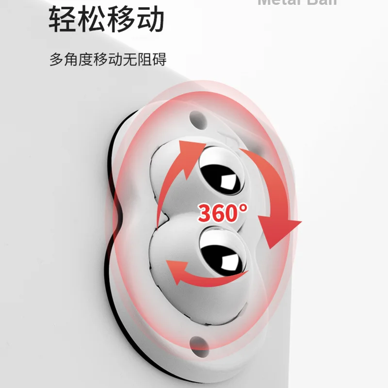 4Pcs Mini Self Adhesive Caster 360 Degree Swivel Wheels Stainless Steel Nylon Universal Pulley for Furniture Storage Box