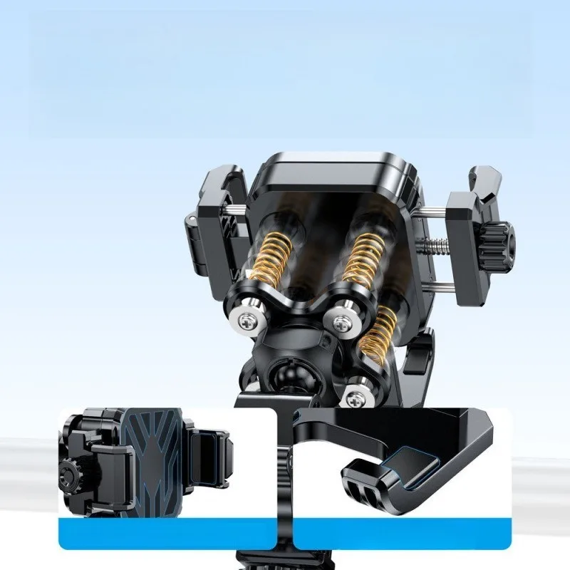 

Motorcycle Phone Mount for Mountain Riding Anti-Shock & Vibration Proof Holder for Electric Bike Navigation