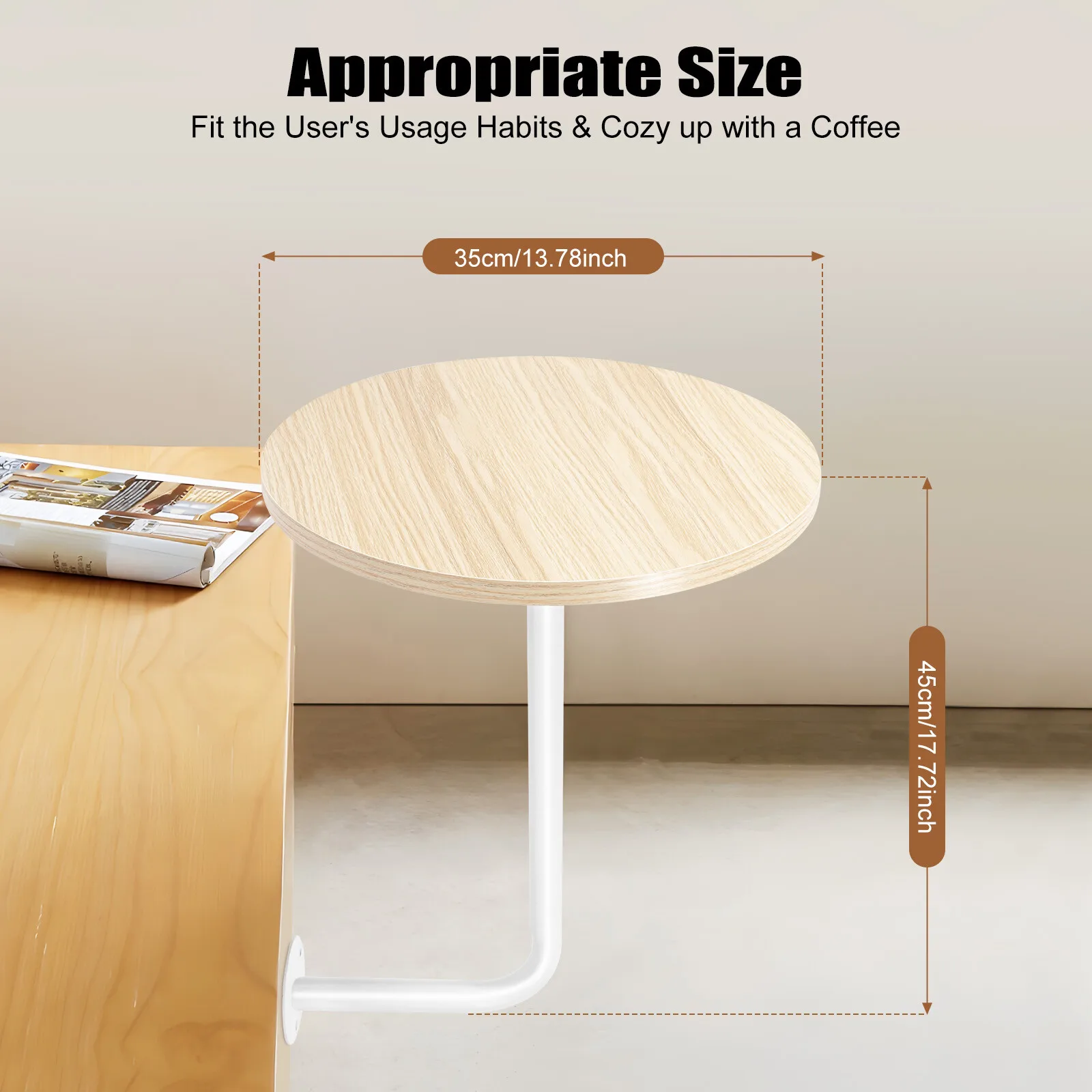 Café TablesL-образный настенный журнальный столик, барная стойка, стол для напитков, экономия места, дизайн для домашнего бара и гостиной, использование в США