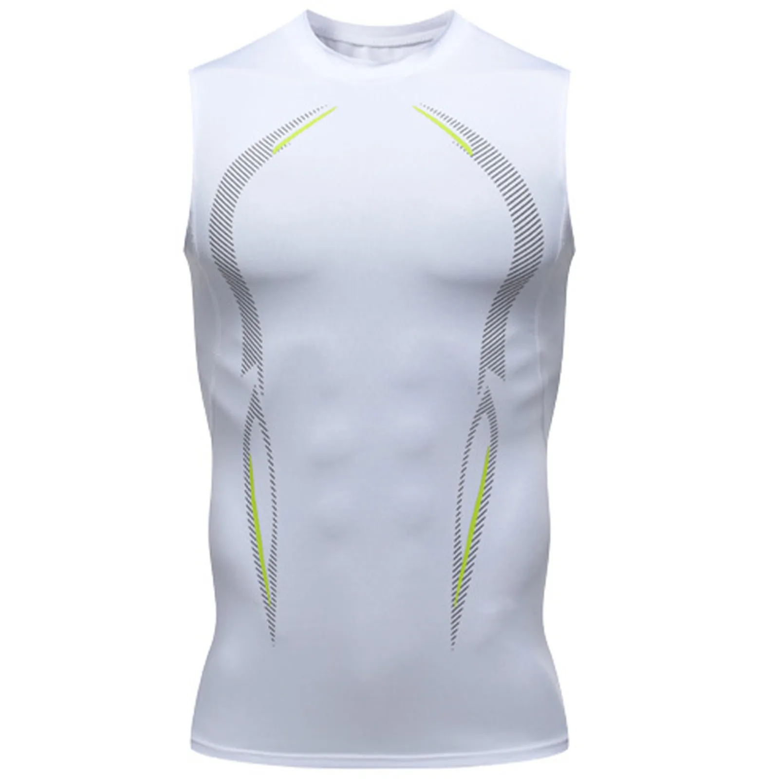 

Stylish Printed Mens Sports Tank Top Soft Comfortable Quick Drying Sleeveless Vest for Workout Fitness Training Jogging Activity