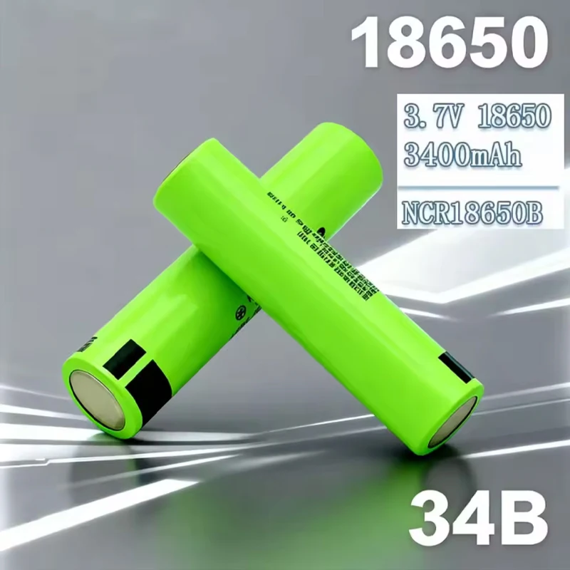 Hochkapazitäts-34B-N NCR18650B 18650 3,7V 3400mAh wiederaufladbarer Lithium-Akku für Schraubendreher, 40 Stück mit Nickelblech für LED-Taschenlampe, DIY-Lithium-Akkupack