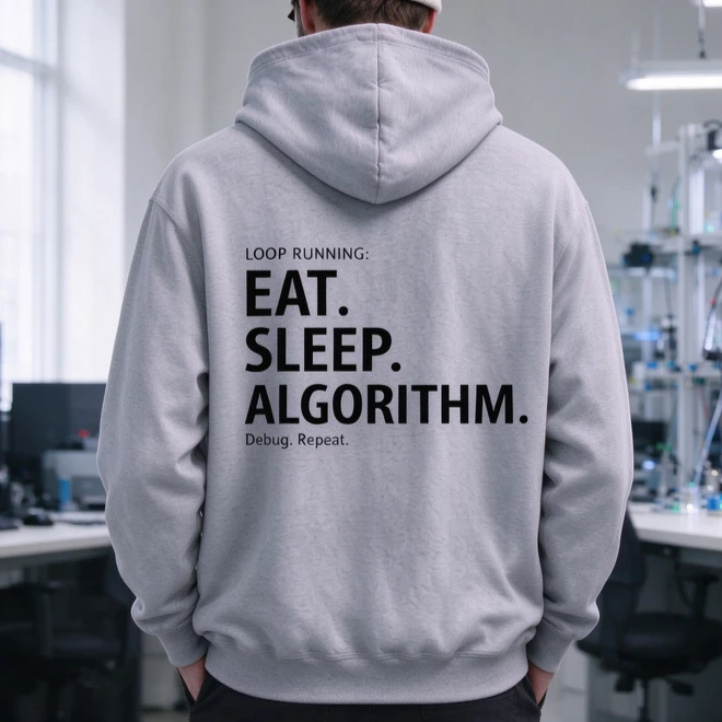Eat Sleep Engineer Hoodie Funny Sweatshirt Student Gift Code Crash Repeat Shirt Tech Humor Programmer Casual Streetwear Unisex