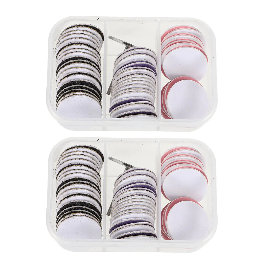120Pcs Replacement Sandpaper Discs Foot File Sanding Paper for Callus Removal Nail Grooming Pedicure Manicure Drill Bits
