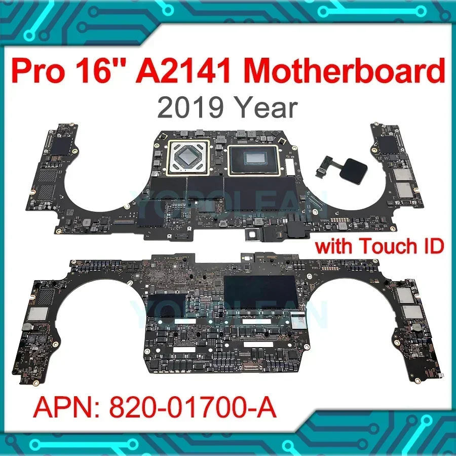 Original A2141 Motherboard with Touch ID For MacBook Pro Retina 16