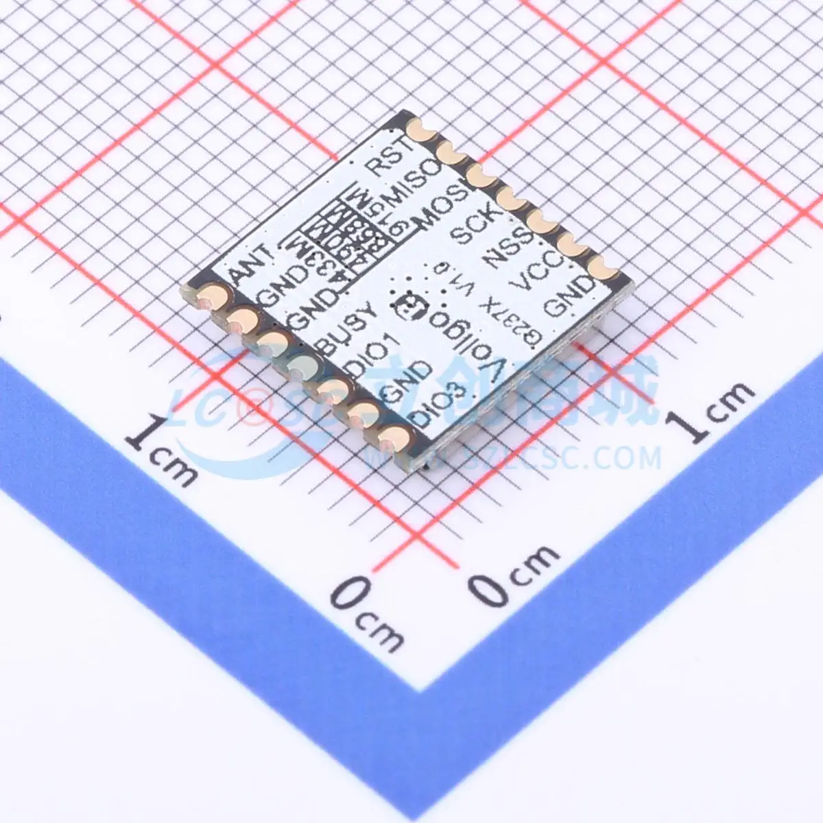 2pcs VG2373S915N0S1 SMD 11.5x11.5mm 915MHz 22dBm SPI LoRa RF Transceiver Module for Smart Home System