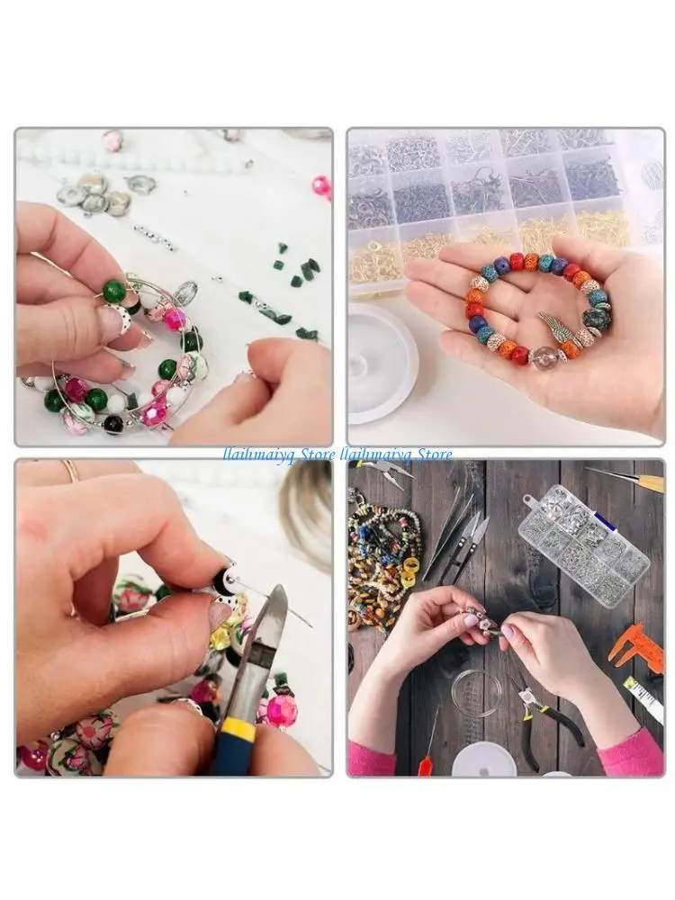 

573B Jewelry Making Supplies with Jewelry Beading Tools, Jewelry Wire, Helping Hands, Jewelry Findings and Pendant