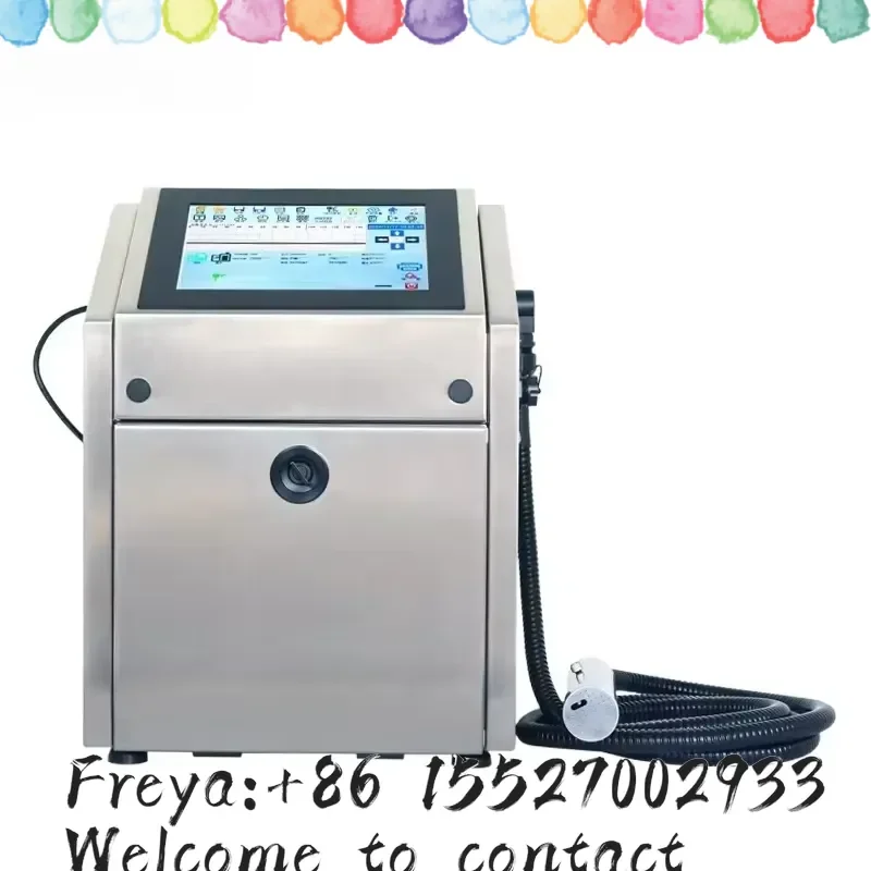 Industrial Smart Small Character Inkjet Coder for Date QR Code Logo Printing on Mask Carton Production Line