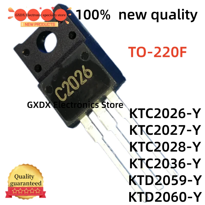 10-20-30Uds C2026-Y C2027-Y C2028-Y C2036-Y D2059-Y D2060-Y KTC2026-Y KTC2027-Y KTC2028-Y KTC2036-Y KTD2059-Y KTD2060-Y TO-220F