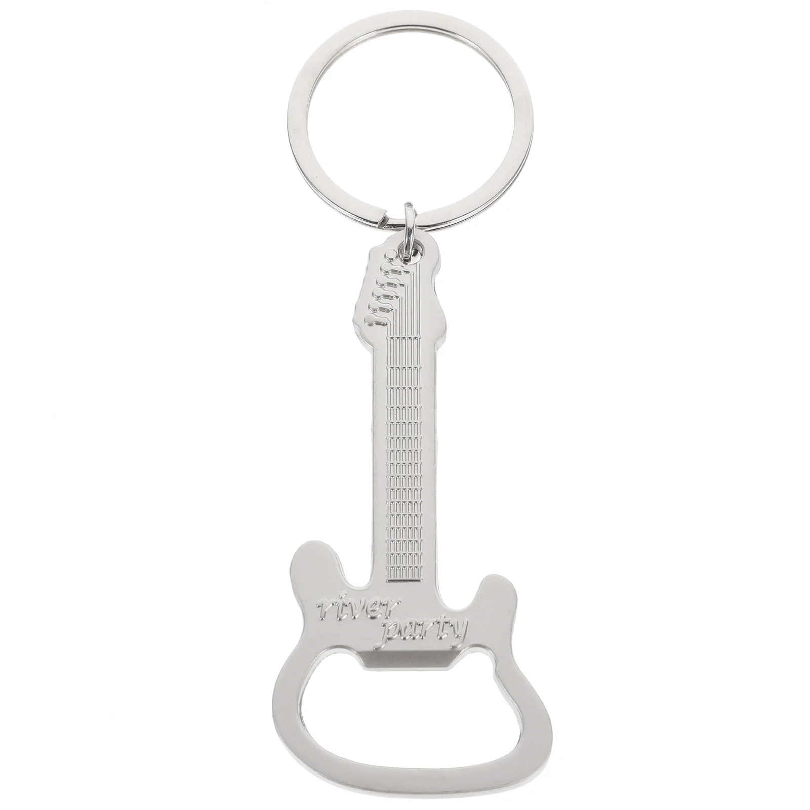 

Открывалка для бутылок в форме гитары, брелок, прочный металлический инструмент для открывания напитков, портативный барный инструмент для дома, вечеринок и путешествий