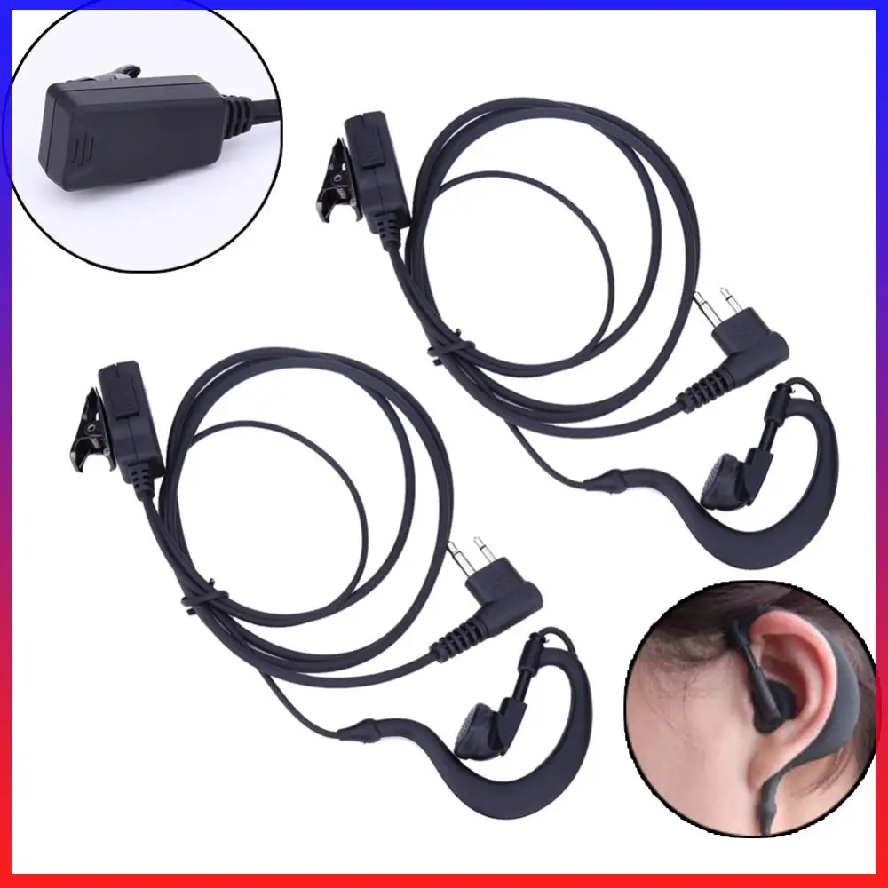

2Pcs Walkie Talkie Earpiece Headset Mic PTT Earphone Walkie Talkie Headset Multifunctional Accessories for Motorola CB Radio