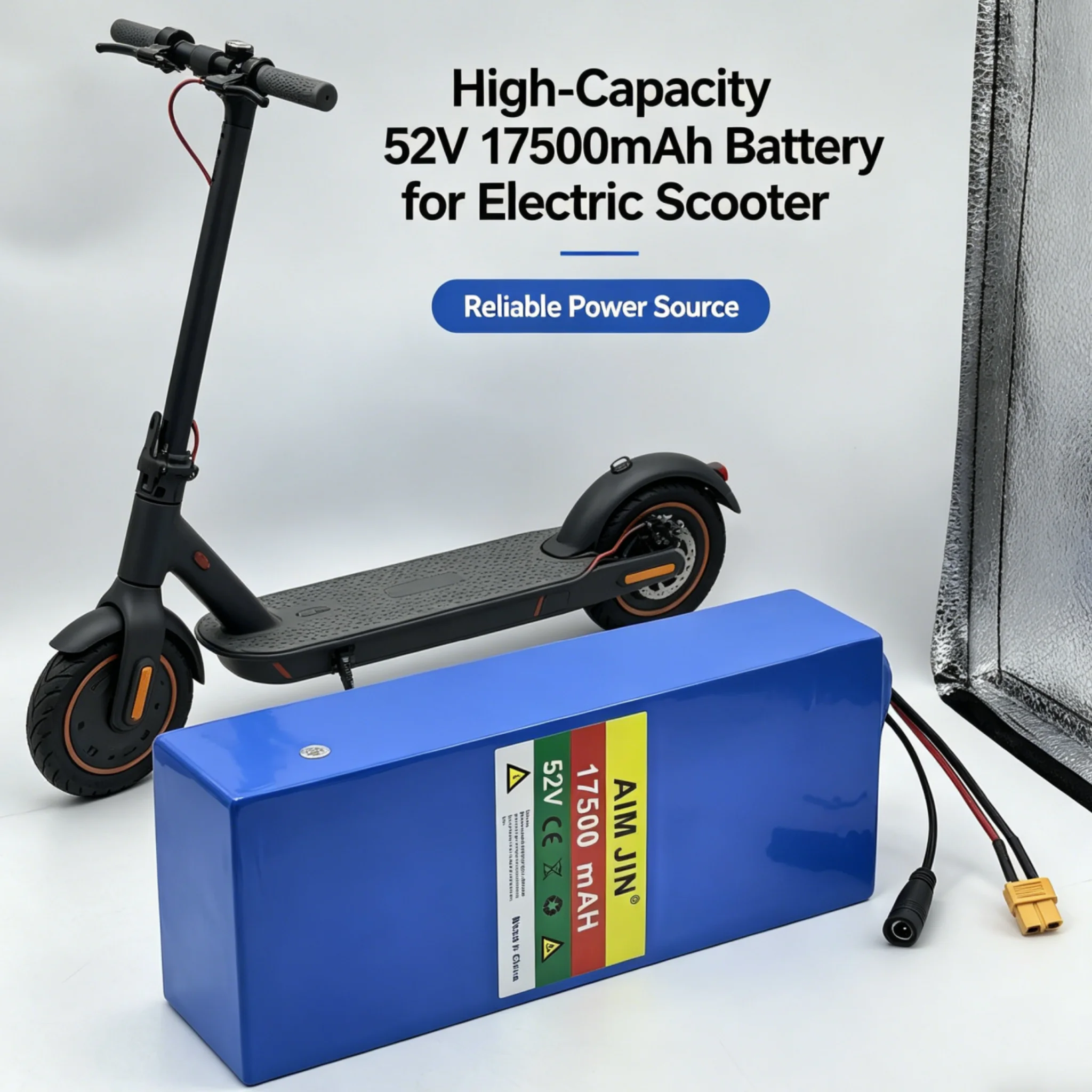 

14S5P 52V 58.8V 17500mAh Li-ion Battery with BMS