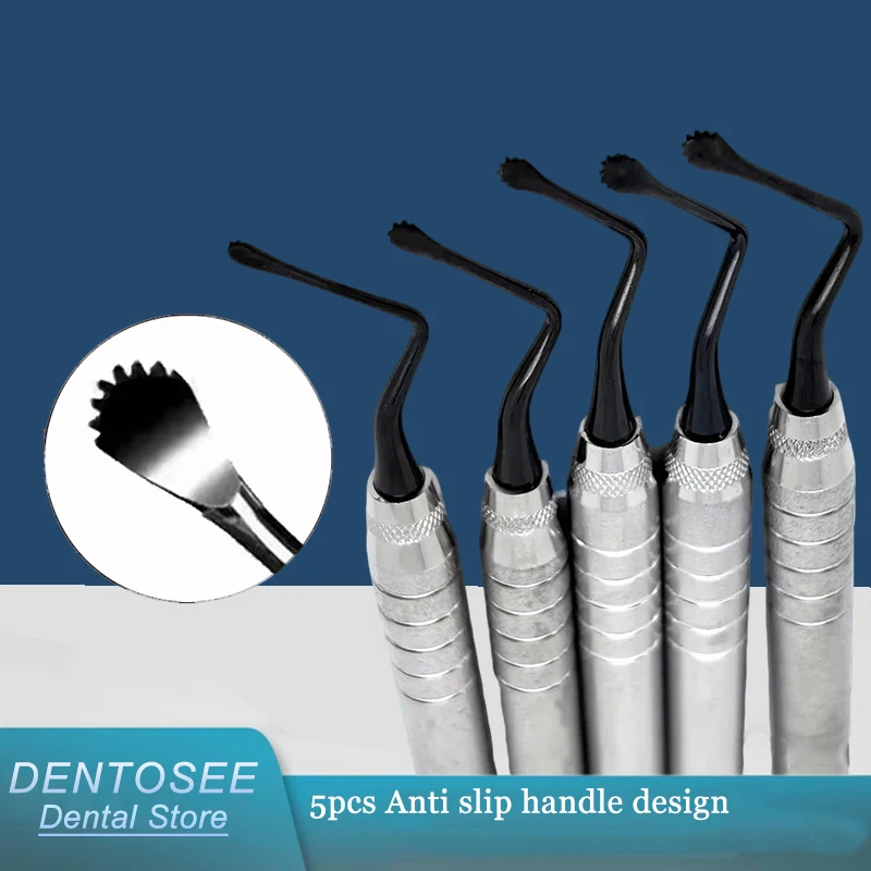 

5pcs Professional Dental Gracey Curette Set Stainless Steel Periodontal Scalers for Teeth Cleaning Oral Hygiene Tools