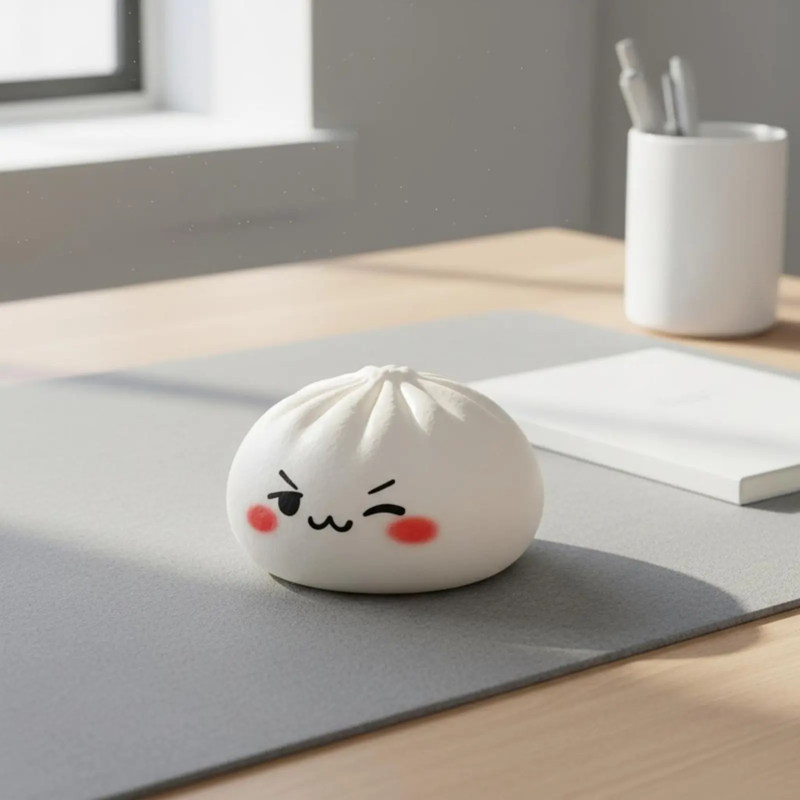 

Мягкая игрушка-антистресс «Баоцзы»: милый дизайн, улыбающееся лицо, мягкая текстура, имитация паровой булочки/пельменя, для офиса