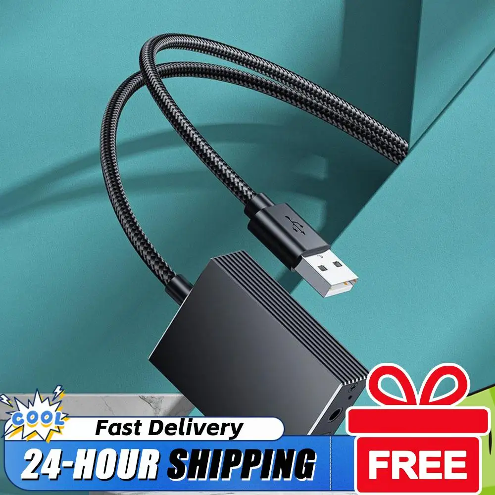 USB To Optical S/PDIF&3.5mm Stereo Audios Adapter Versatile Connectivity Transmitter For PS 4/5 Amplifier Speakers Soundbar