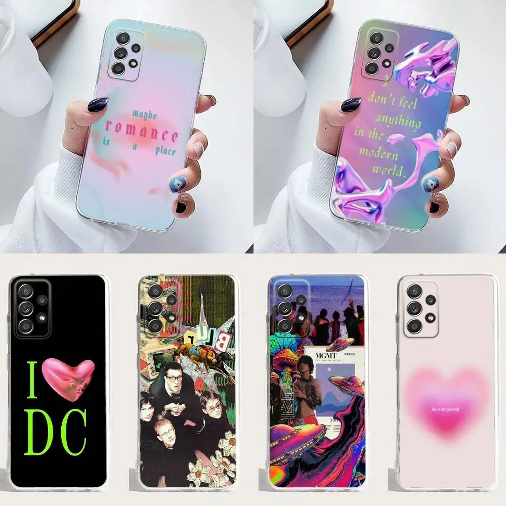 

Fontaines DC Romance Phone Case Silicone For Samsung S30,23,21,22,20 FE lite,S10,9,PIus Note20ultra Soft Transparent
