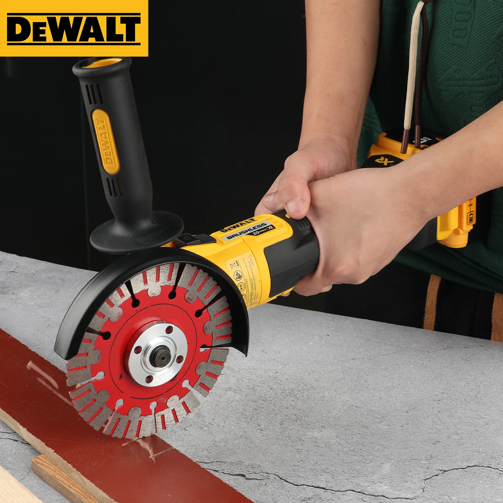 

DEWALT DCG405 125mm flat head angle grinder bare machine tool cutting machine brushless 18V lithium battery tools