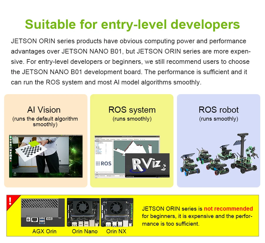Jetson Nano 4GB KI-Entwickler-Kit für große Sprachmodelle zur Künstlichen Intelligenz-Programmierung, Deep Learning und ROS2 Robotik – Detail 17