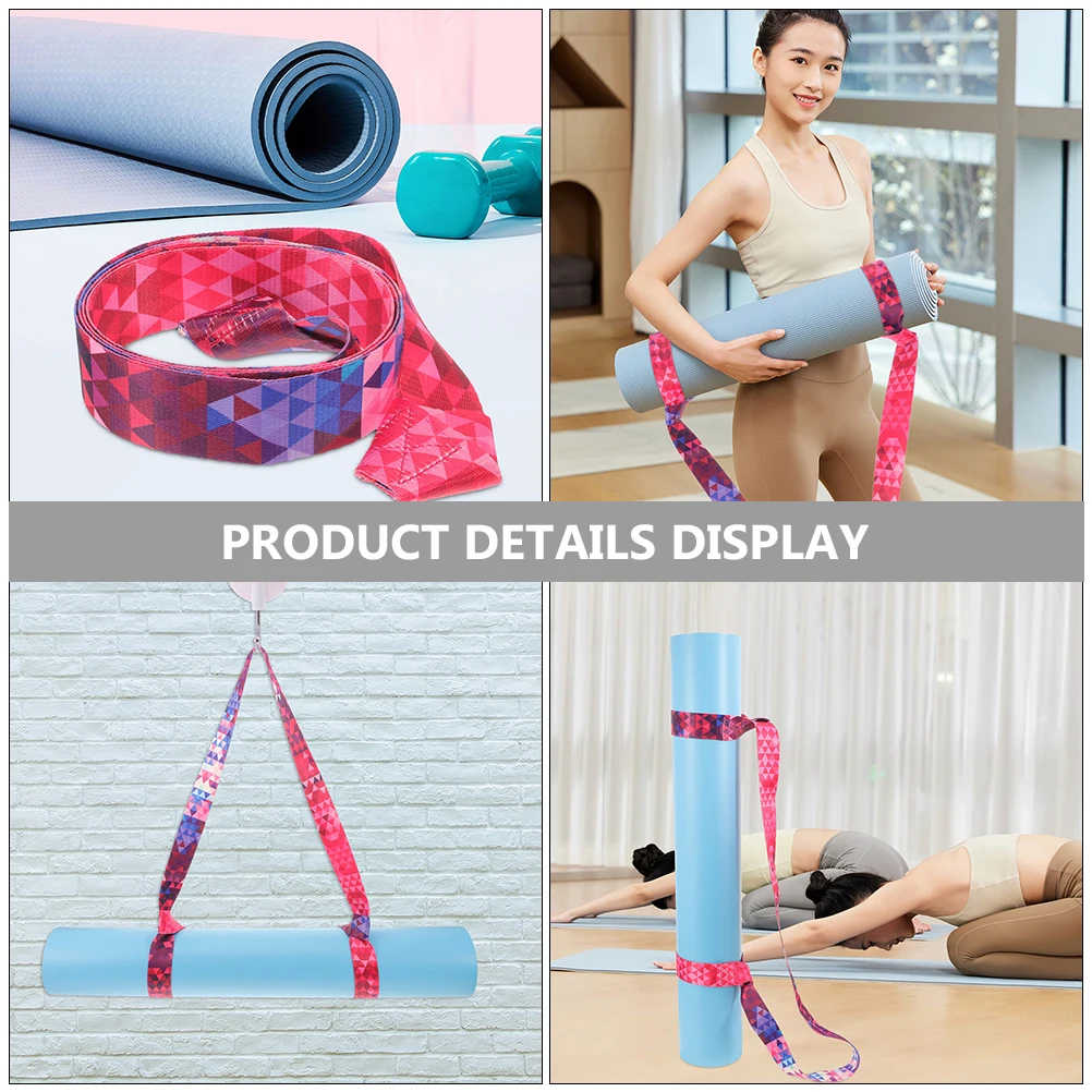 

2pcs Roller Skate Leash Yoga Mat Carry Strap Fitness Resistance B Adjustable Loop Durable Materials Outdoor Blankets Quilts
