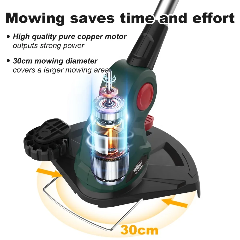 Garden Tools Electric Cordless Grass Trimmer Lithium Battery Grass Trimmer Brush Cutter