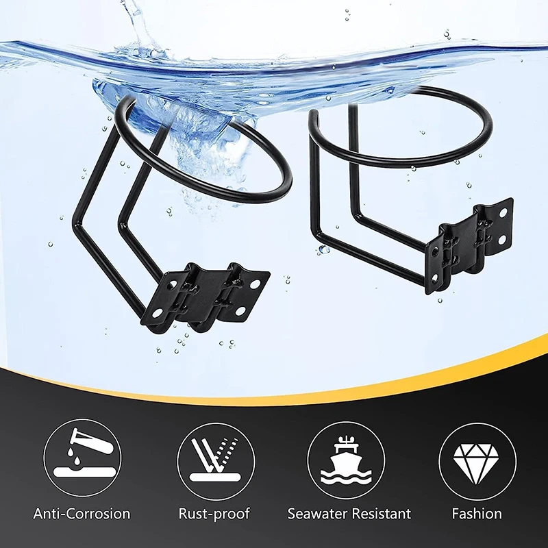 High qualityStainless Steel Boat Ring Cup Drink Holder Universal Drinks Holders For Marine Yacht Truck Rv Car Trailer Hardware